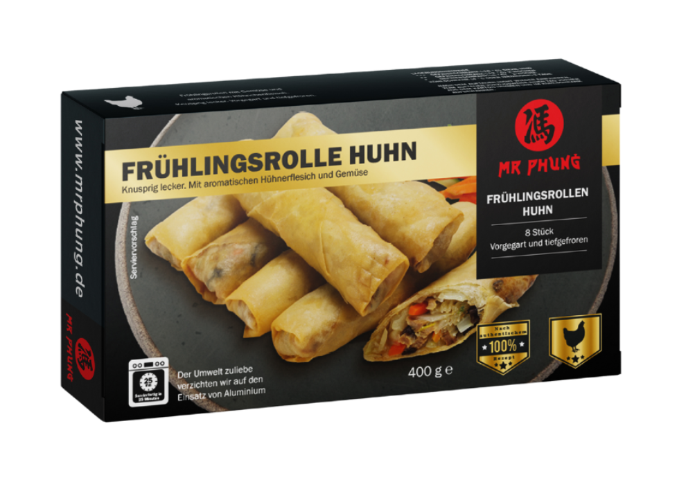 Frühlingsrolle mit Huhn