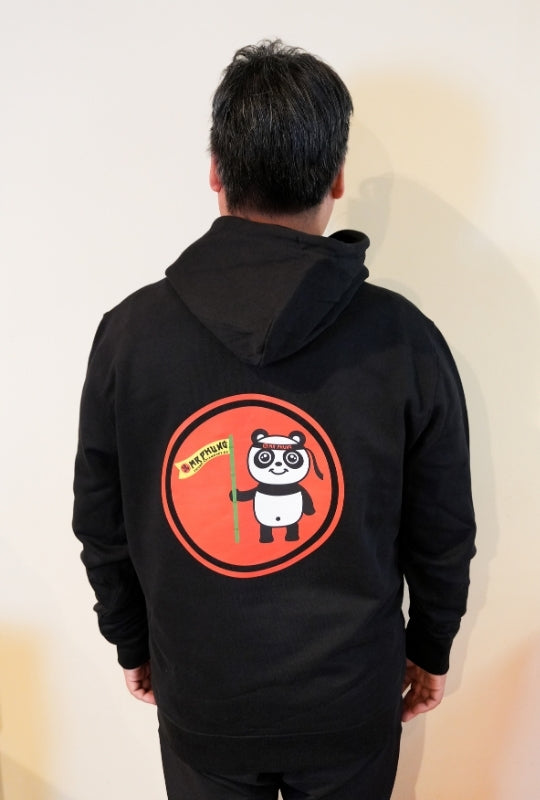 Original Mr. Phung Hoodie – Schwarz mit Panda (Backprint)