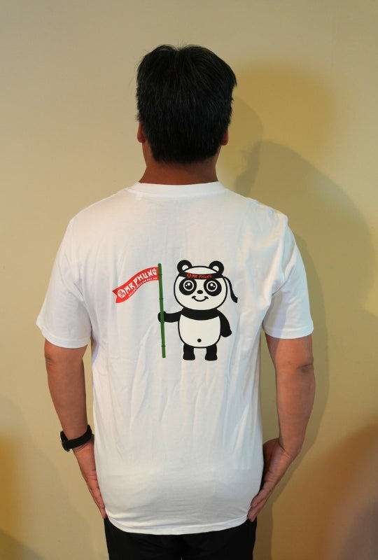 Original Mr. Phung T-Shirt – Weiß mit Panda (Backprint)